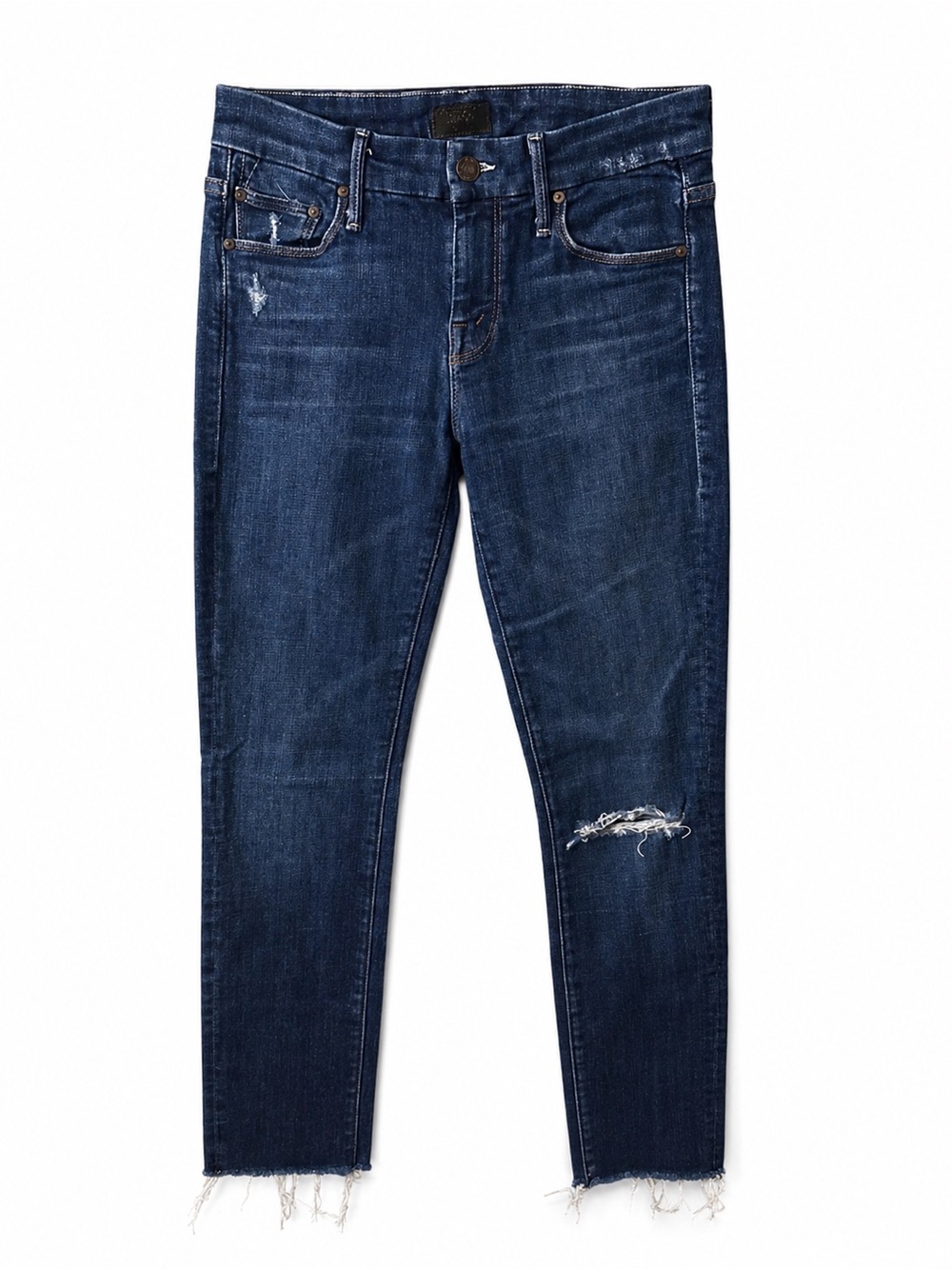 MOTHER Looker Ankle Fray Jeans